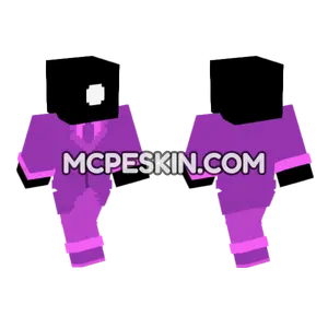 Purple Hippo Hat Minecraft Bedrock skin