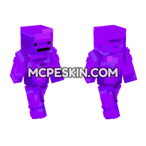 Purple Man Minecraft Bedrock skin