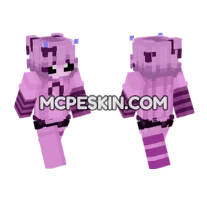 Purple Nightmare Skin 1 Minecraft Bedrock skin