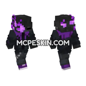 Purple Nightmare Skin 3 Minecraft Bedrock skin