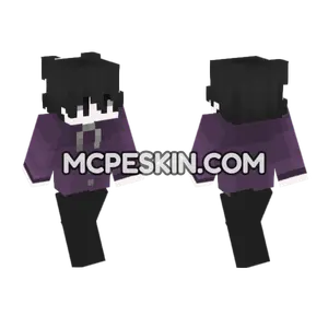Purple Nightmare Skin 6 Minecraft Bedrock skin