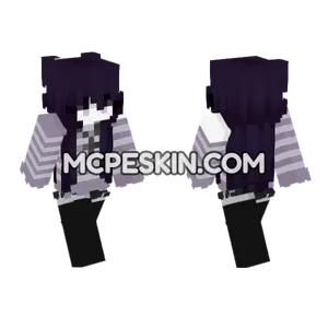 Purple Nightmare Skin 7 Minecraft Bedrock skin