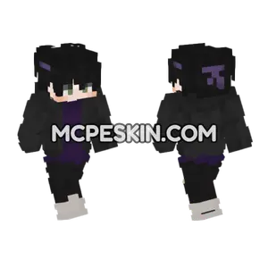 Purple Nightmare Skin 9 Minecraft Bedrock skin