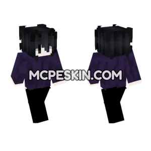 Purple Nightmare Skin Minecraft Bedrock skin