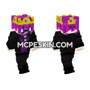 Purple Royal Outfit Minecraft Bedrock skin