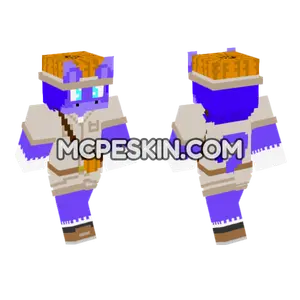 Purple Scarecrow With Pumpkin