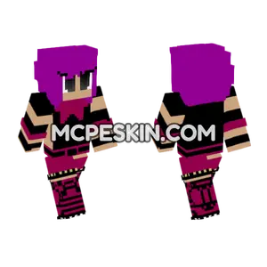 Purple Shadow Teleporter Minecraft Bedrock skin