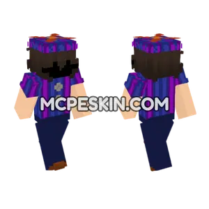 Purple Striped Jester