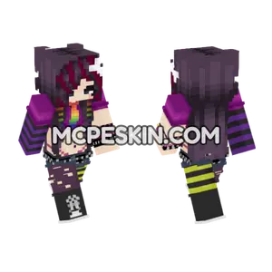 Purple Striped Outfit