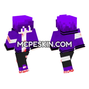 Purple The Runner Minecraft Bedrock skin