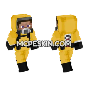 Radiation Suit Steve Minecraft Bedrock skin