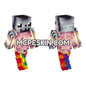 Rainbow Cat Minecraft Bedrock skin