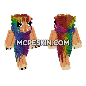 Rainbow Yarnaby Minecraft Bedrock skin