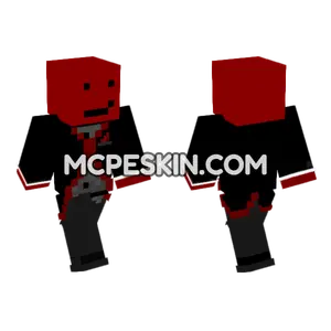 Red And Black Outfit Minecraft Bedrock skin