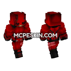 Red Armored Skin Minecraft Bedrock skin