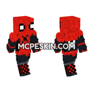 Red Black Hero Minecraft Bedrock skin