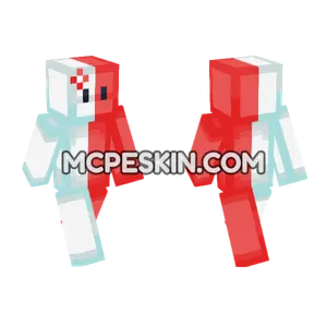 Red Bunny Minecraft Bedrock skin