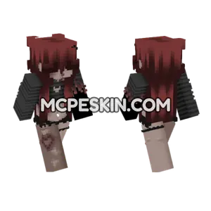 Red Haired Girl Minecraft Bedrock skin