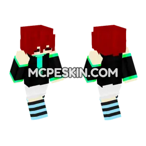 Red Haired Girl Minecraft Bedrock skin