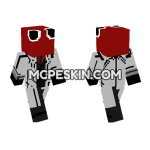 Red Hat Figure Minecraft Bedrock skin