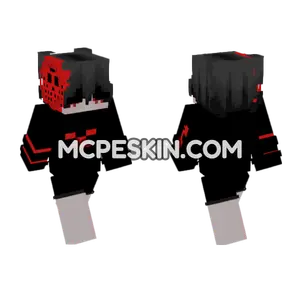 Red Masked Figure Minecraft Bedrock skin