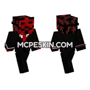 Red Masked Figure Minecraft Bedrock skin