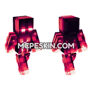Red Neon Skin Minecraft Bedrock skin