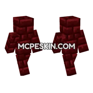 Red Nether Bricks Minecraft Bedrock skin