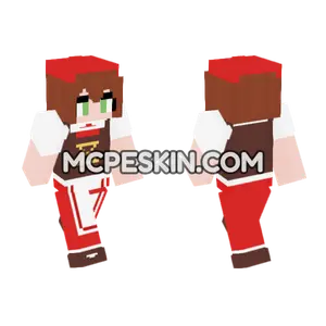 Red Nurse Outfit Minecraft Bedrock skin