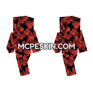 Red Poplar Leaves Minecraft Bedrock skin