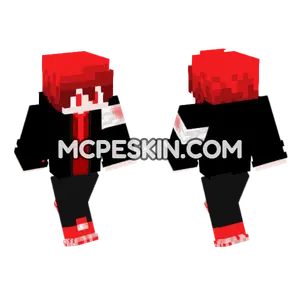 Red The Survivalist Minecraft Bedrock skin