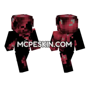Red Zombie Skin Minecraft Bedrock skin