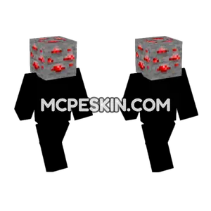 Redstone Ore Block Minecraft Bedrock skin