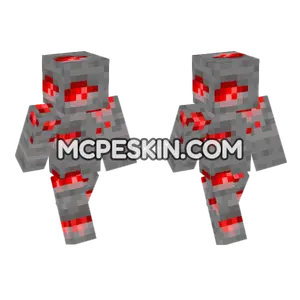 Redstone Ore Skin Minecraft Bedrock skin