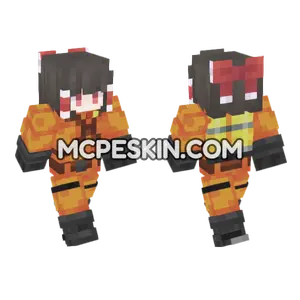 Reimu Hakurei Minecraft Bedrock skin