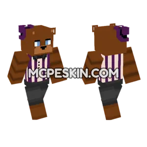 Revamp Freddy Fazbear Minecraft Bedrock skin
