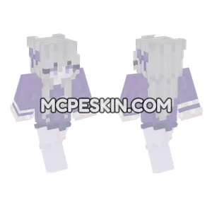 Rikka Anime Girl Minecraft Bedrock skin