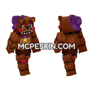 Rockstar Freddy Skin Minecraft Bedrock skin