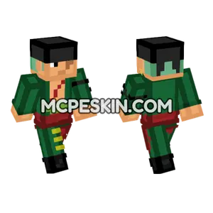 Roronoa Zoro Minecraft Bedrock skin