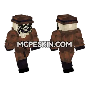 Rorschach Comic Skin Minecraft Bedrock skin