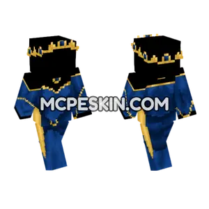 Royal Blue Gown Minecraft Bedrock skin