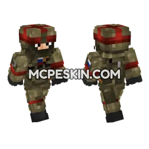 Russian Army Assault Troops Minecraft Bedrock skin
