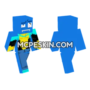 Sad Blue Character