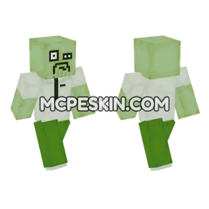 Sad Green Monster Minecraft Bedrock skin