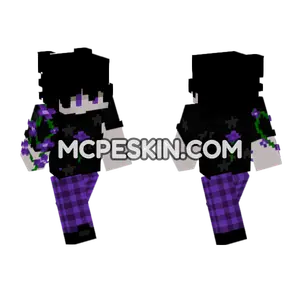 Sairn Purple Rxse Minecraft Bedrock skin