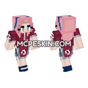 Sakura Haruno Minecraft Bedrock skin