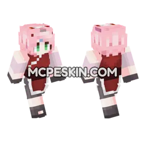 Sakura Outfit Minecraft Bedrock skin