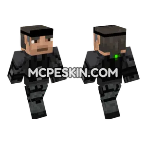 Sam Fisher 2 Minecraft Bedrock skin