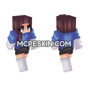Sandra Blue Outfit Minecraft Bedrock skin