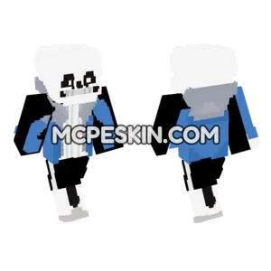 Sans Undertale Minecraft Bedrock skin